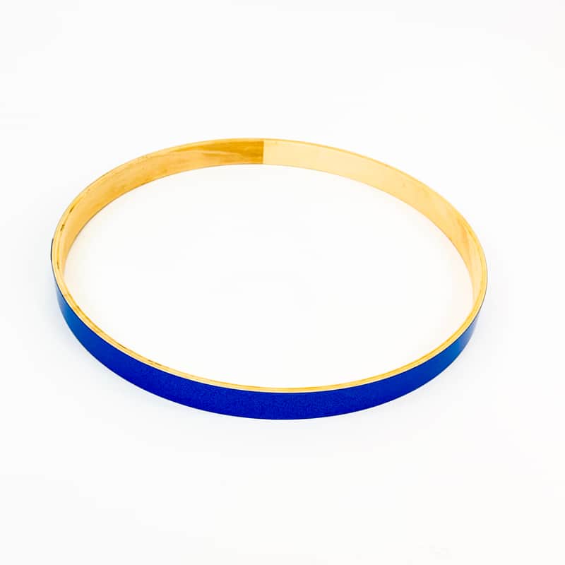 Ludwig LCEEBDH2223 EVOLUTION WOOD BASS DRUM HOOP - BLUE SPARKLE image 1