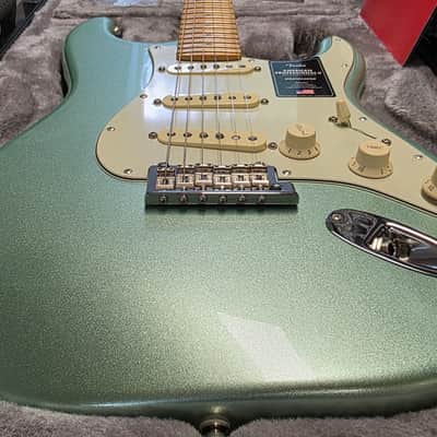 Fender American Professional II Stratocaster BRAND NEW Surf Green Metallic Pearl Maple Neck MN Postmodern Deluxe Heel USA Strat Guitar image 4