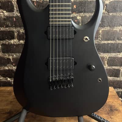 Ibanez RGDRB71-BKF Iron Label (USED) image 1