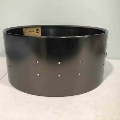 NEW DW Collector’s Series 14x6.5 Satin Black over Brass Snare Drum Shell, Workshop image 7