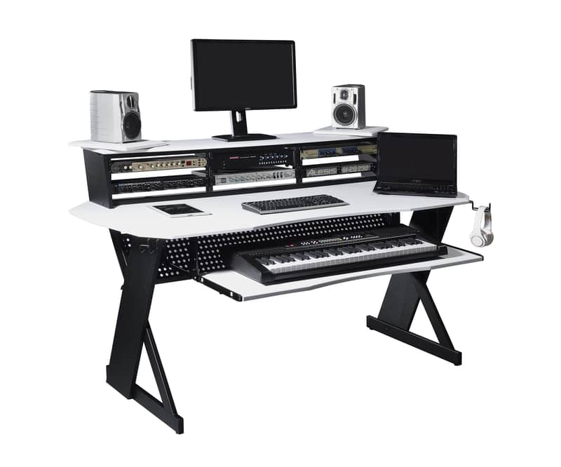 Musiea EX100 Series Music Recording Studio Desk Workstation with 3 x 4U Rack image 1