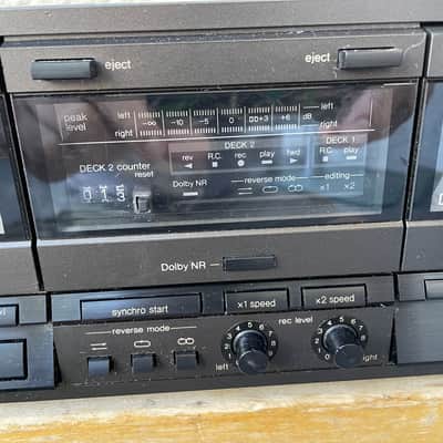 Vintage Technics RS-TR157 Stereo Double Cassette Deck 90s For Parts Or Repair image 7