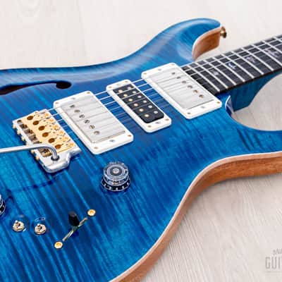 2023 Paul Reed Smith Wood Library Special 22 Semi-Hollow 10 Top Aquamarine w/ Case, Tags image 6