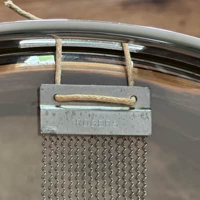 Rogers Luxor 5 x 14" Snare Drum #3720 Vintage 60's Black Diamond Pearl Cleveland  6 Lug image 8