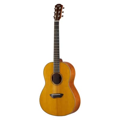 Yamaha Vintage Natural Parlor Guitar, Solid Mahogany Back And Sides, Solid Spruce Top image 4