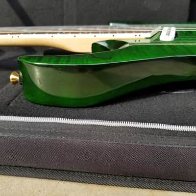 2000-2002 Hamer Californian Deluxe MIK Boomers  Green Flame 27 Frets Floyd Rose image 7