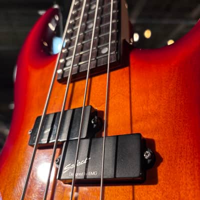 Alvarez Bass 1990's - Cherry Sunburst image 3