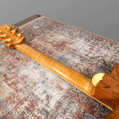 Jesselli 14" Walnut and Gold Leaf Hollow Body Circa 1988 - Natural. image 12