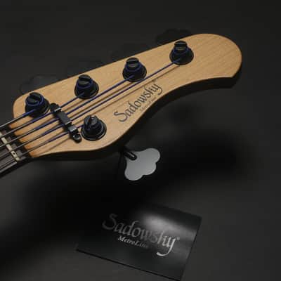 Sadowsky Metroline 21-fret Std M/J 5 Limited Edition 2024 - Natural Transparent Satin image 3