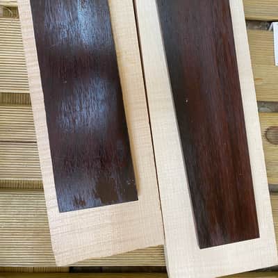 General Vintage Tone  Dalbergia Spruceana Brazilian rosewood 70 years old guitar fingerboard number 20 1950 Wood image 5