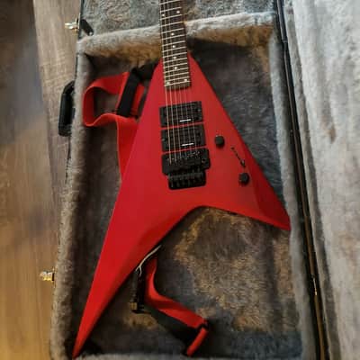 Kramer Vanguard Flying V Red Sparkle Reverse Headstock! image 2