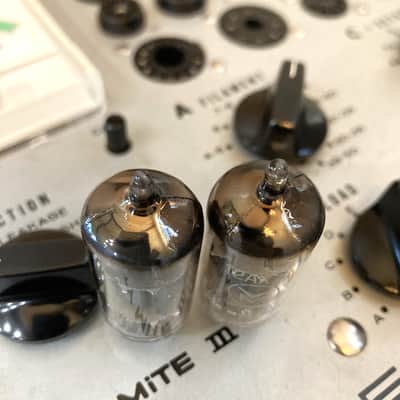 2x 1961 Mullard Blackburn 12AX7A/12AX7 Tubes - I61  - Close Date Codes - Voice Of Music Rebranded image 5