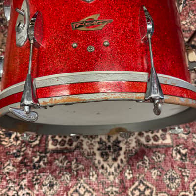 Trixon Luxus 1960s Teardrop 13"/16"/20" Drum Set - Red Sparkle (VIDEO) image 13