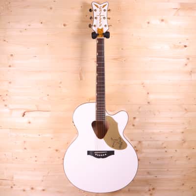 Gretsch G5022CWFE Rancher Falcon Solid Spruce Top Jumbo Cutaway Acoustic-Electric Guitar - White image 2
