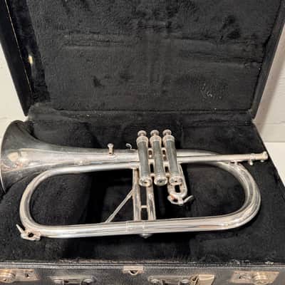 Vintage Courtois Flugelhorn 60-70s - Silver image 13