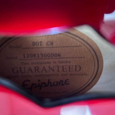 Epiphone DOT 1980s? - Cherry image 15