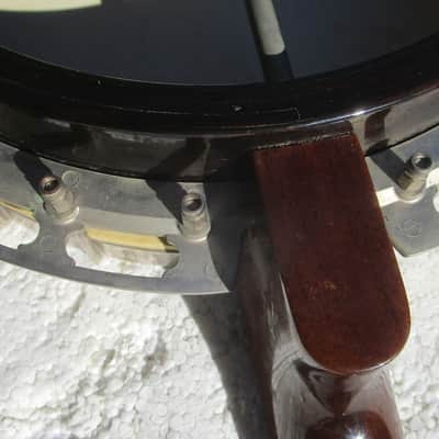 Gibson TB-00 Tenor Banjo, Early 1950's, One Piece Flange, Brass Tone Ring, Hang Tags, Case image 11
