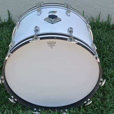 SUPER CLEAN! 1970's LUDWIG (Chicago) 22" CLASSIC WHITE CORTEX BASS DRUM! RM113 image 5