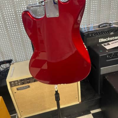 Fender MG-69 Mustang Reissue MIJ Competition Stripe Red image 10