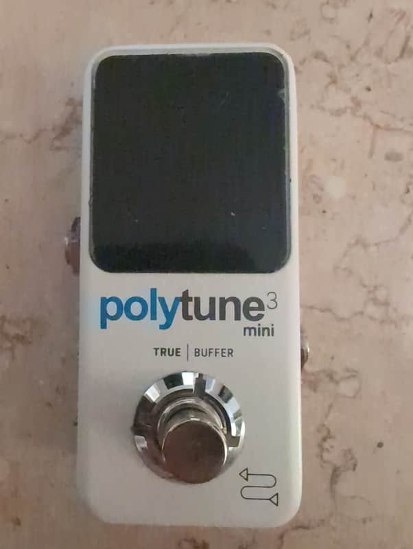 TC Electronic Polytune 3 Mini Polyphonic Tuning Pedal 2019 - Present - White image 1