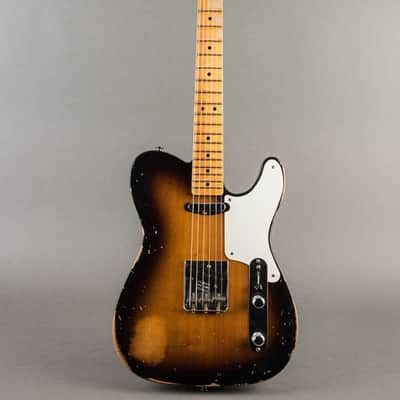 Fender Double Esquire Relic 2022, Custom Shop Limited Roasted Pine, Sunburst, Telecaster Prototype image 1