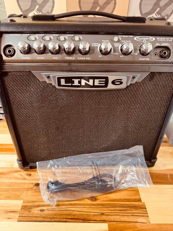 Line 6 Spider III 15 15-Watt 1x8" Digital Modeling Guitar Practice Amp 2006 - 2009 - Black image 1