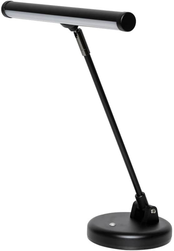 Stagg SPLED 15-2 BK Black battery-powered or mains-operated LED piano or desk la Bild 1