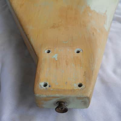 Vintage Lefty 1965 Fender Jazz Bass Body, Pre CBS, Was White, ReShaped, No Route image 10