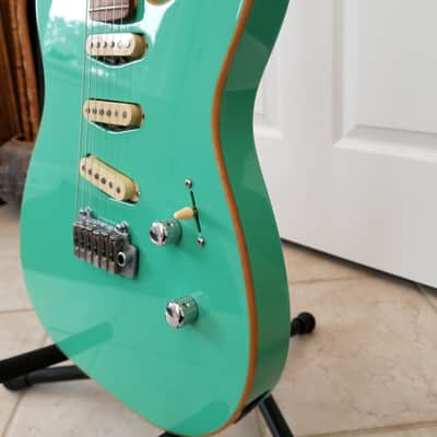 Zion Guitar Technology Custom Build 2009 Surf-green image 11