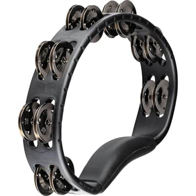 Meinl Headliner ABS Hand Held Tambourine Steel Jingles Black image 6