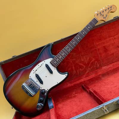 1974 Fender Mustang 3-Tone Sunburst image 4