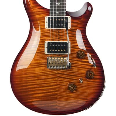 PRS Custom 24 10 Top Piezo Black Gold Burst image 5
