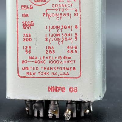 UTC A-24 Transformer UTC A-33 Magnetic Shield from 1970 API console Teletronix LA2-A - 1 image 2