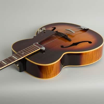 Vega  C-56 Special w/DeArmond Rhythm Chief Pickup Arch Top Acoustic Guitar (late 1940s), ser. #5370, black hard shell case. image 7