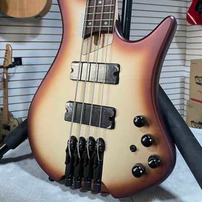 Ibanez Bass Workshop EHB600 Electric Bass Guitar - Charred Champagne Burst Matte & PLEK*D #358 image 3