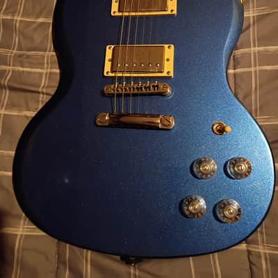 Epiphone SG Muse 2020 Radio Blue Metallic HH Double Cut image 1