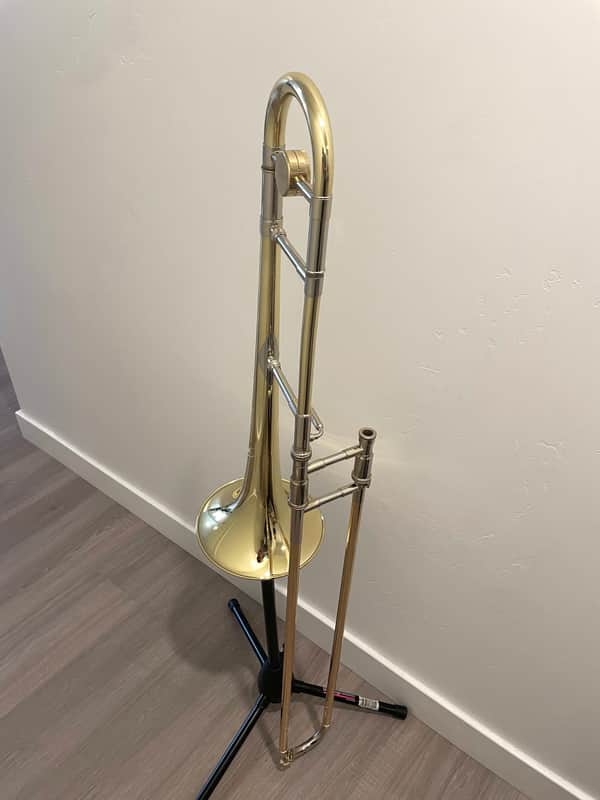 S.E. Shires Custom Series Medium Bore Trombone 2017 - Yellow Brass/Gold Brass image 1