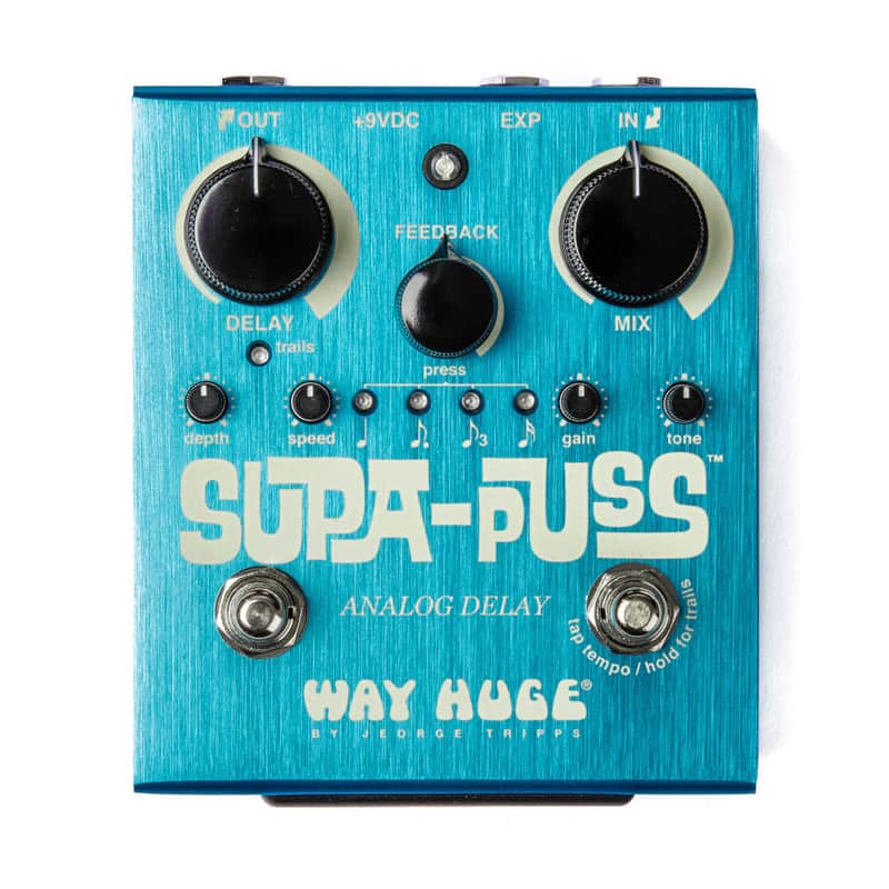 Way Huge Supa-Puss Analog Delay Guitar Pedal with Tap Tempo image 1