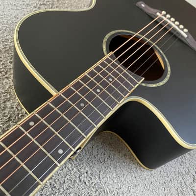 Black Left Handed Acoustic Guitar, Spruce Plywood Top Body, Mahogany Neck image 9