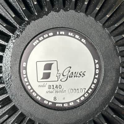 Vintage Rare Gauss 8140 Speaker Woofer Pair image 6