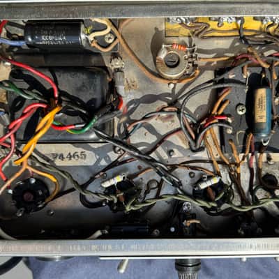 1965 Fender Vibrolux Reverb Blackface AA864 Amp Vintage - Jensen C10NS Speakers, 1966 Cabinet & Documentation image 19