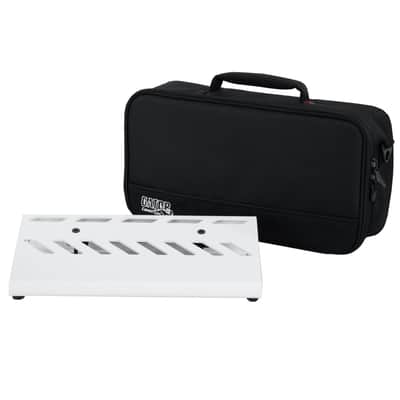 Gator Cases GPB-LAK-WH Small White Aluminum Guitar Bass Pedal Board w Carry Bag image 2