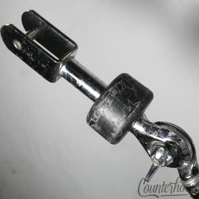 Ludwig 70s Double-Tom Drum Clip Mount Hercules Tube-Leg Tripod Blue/Olive Chrome image 5