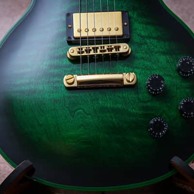 GIBSON USA Custom Shop M2M Les Paul Custom Widow "Green Widow + Ebony" (2024) image 8