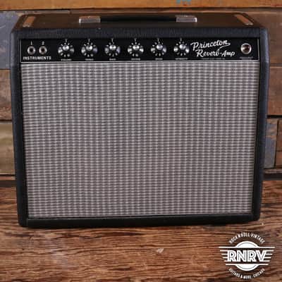 1965 Fender Princeton Reverb 12-Watt 1x12" Guitar Combo  Black Panel image 2