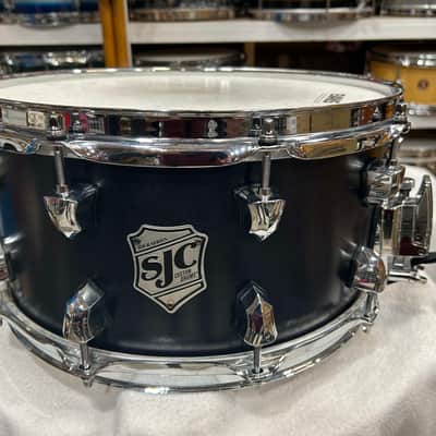 SJC 7"X14" Tour Model 10 ply maple (1274-12154) 11/24/20 - Black Matte Lacquer image 1