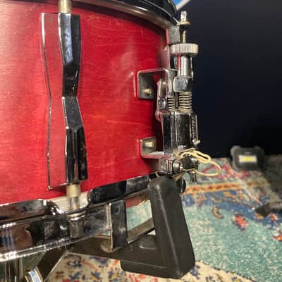 Modern Drum Shop NYC - 6x14" Wood 10-Lug Snare Drum - Red Stain Finish image 5