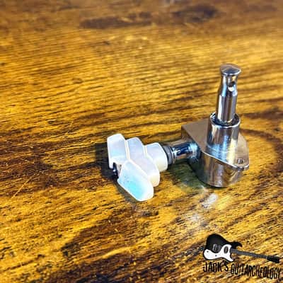 Grover 109 Super Rotomatic w/ *CHIPPED* Imperial Pearl Tuning Head (2020s - Nickel) image 6