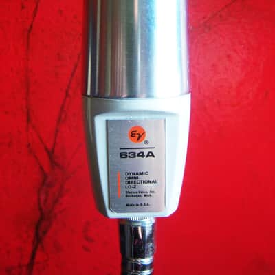 Vintage 1960's Electro-Voice 634A / 641 Omnidirectional Dynamic Microphone Low Z w Atlas accessories image 9