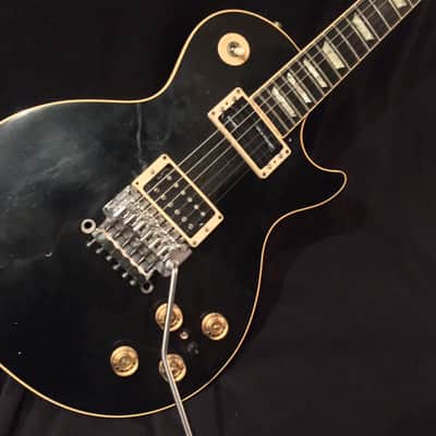 Neal Schon (formerly owned) Gibson Black Les Paul Deluxe with Floyd Rose image 2